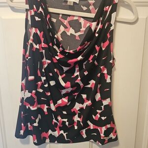 Calvin Klein Elegant Women's Abstract Print Top Luxury